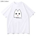 Azumanga Daioh OH MY GAH Cat How Are You Anime Tshirts Women Korean Style 100% Cotton T-shirts Fashion Tee Shirts High Quality. 