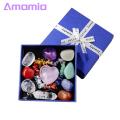Fake Crystal Set Chakra Stones Healing Set Faux Crystal Gemstones for Positive Energy Fake Gemstone Collection. 