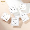 Minimalist Ball Earrings Set Stainless Steel Jewelry Accessory 2 3 Holds Lobe Piercing Stud Ear Rings for Men Women Girls Unisex. 