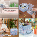 Multipurpose Multilayer Stackable Storage Container Box Organizer with Adjustable Compartments, Plastic Organizer Box Transparent Storage Case for Art Crafts, Jewelry, Screws, First Aid Medicines, Fuse Beads, Kids Toys and more. 