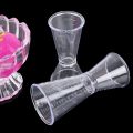Milk Tea Coffee Wine Transparent Double Head Measuring Cup  High Temperature Resistant Tapered Cup  Triangular Measuring Cup with Precise Scale  Quantitative Wine Blending Cup. 