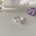 S925 sterling silver Japanese cherry blossom ring women's opening adjustable niche high-end sense light luxury versatile new product trend. 