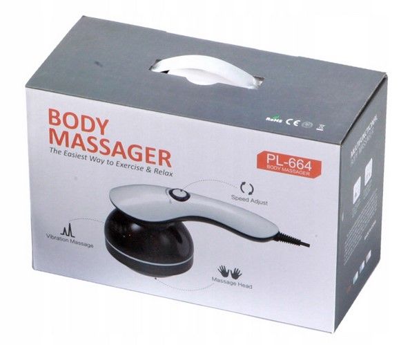 Handheld-Cellulite Massager, Body Sculpting-Machine Full Body Massager Hand Held Back-Massager Electric Foot Massager, Body Shaper for Women, Celulitis-Remover Machine with 4 Massage Wand Attachment