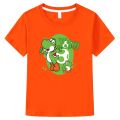 100% Cotton Children Clothes Boys/Girls T-shirt Super Smash Bros Yoshi Shirt Cartoon Print Kids T Shirt Summer Casual Baby Tees. 