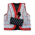 Sindhi Embroidery Black Waistcoat Koti & Purse Combo Set by Zenz Pakistani Turkish Afghani Vintage Traditional Wear Fashion Girls Females Womens. 