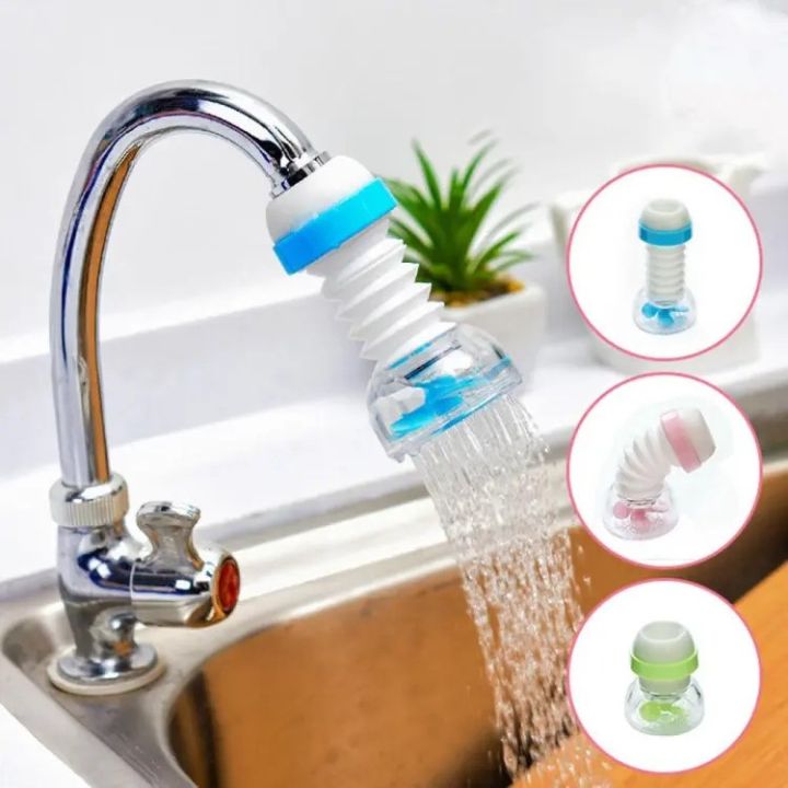 Plastic Fan Kitchen Shower Splash Fan Faucet Water-saving Filter Shower Water Rotating Spray Regulator Tap Water Filter Valve for Kitchen tap nozzle extended filter water saving device Accessories Multicolour