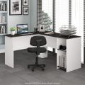 L Shaped Computer Desk, Rustic Wood Corner Desk, Industrial Writing Workstation Table office Table Gaming Table. 