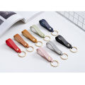 Wholesale PU Leather Key Chain Woman Man Luxury Business Gift Custom Company Logo Advertisement Simpe Fashion Car Key Strap Gift. 