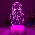 New Led Night Light Zero Two Figure Table 3d Lamp for Bed Room Decor Light Anime Waifu Gift Darling In The Franxx Zero Two Lamp. 