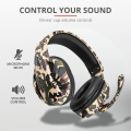 PRO - II RGB Gaming Headphones with Mic for Gaming PC Pubg Mobile PS4 Laptop - 360 Surround Sound Super Bass Vibration Over the Ear Wired Head Phones Gaming Headset with Noise Cancelling Micophone - By Unique Mall. 