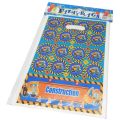 Construction Goody Bags - 10 x 6 Inch - Gift Bags - Construction Theme - Blue - Unisex - Pack Of 10. 