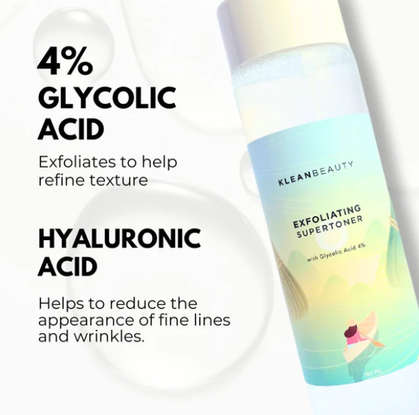 Klean%20Beauty%20-%20Exfoliating%20Super%20Toner%2055%20ml%20Glycolic%20Acid%20Toner%20for%20smooth,%20radiant%20skin%20Exfoliating%20toner%20for%20a%20brighter%20complexion%20Refreshing%20glycolic%20acid%20skincare%20for%20dead%20skin%20removal%20-%20Image%202
