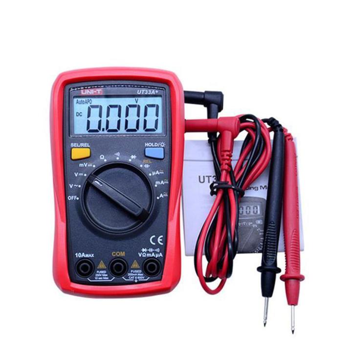 UT33A+ Multimeter PALM SIZE AUTO RANGE UT-33A+ DIGITAL MULTIMETER AC/DC VOLTAGE TESTER METER UT 33A+