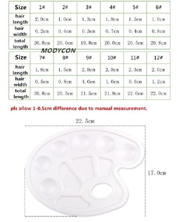 Modycon%2012%20pcs%20set%20Paint%20brushes%20set%20with%20Bags-canvases%20painter's%20palette%20set%20for%20drawing%20Paint%20Portable%20stationery%20-%20Image%208