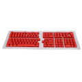 132 Keys Keyboard Keycaps ABS OEM Height Overmolding Injection Molding Ergonomic Design DIY Keyboard Keycaps Transparent Red White Letters. 