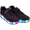 LED Light up Red Roller Shoes, USB Rechargeable. Boys & Girls, KIDS Double Roller Shoes, Children Light Shoes, Roller Skating - We Deliver Fast in 3/4 days. 