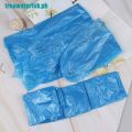 【waterfuk 5Pair Disposable waterproof thick plastic rain shoe covers anti-slip. 