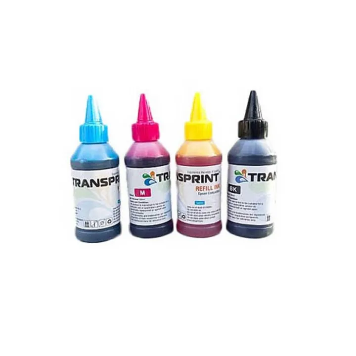 Pack of 4 -Transprint Color Ink Bottles for Epson HP Brothers - 70ml ...