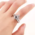 100 Languages I Love You Love Ring With Heart Shaped Velvet Box. 
