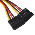 4 Pin Ide Molex To 15 Pin 2 Serial Sata Hard Drive Power Adapter Cables 3.5 Inch Sata Hard Disk Computer 4pin To 15pin Ide Cable. 