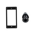 2Pcs Flat Humbucker Pickup Mounting Ring Frame with Guitar / Bass Cylinder Flush Mount Output Jack. 