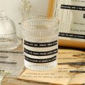 40 pcs Life Quotes Strip English sentence Stickers aesthetic Adhesive Diy Labels Stationery for Scrapbooking Diary Album. 