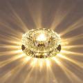 Aisle Flush LED ceiling lamp living room crystal corridor aisle lights LED Ceiling Lights Luces Front techo Balcony lamp Porch light Warm White 3W. 