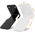 Stainless Steel Wall Mounted Book Shelves Holder Organizer Accessory Parts (Black). 