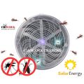 Solar Powered 2in1 Buzz UV Lamp Light Fly Insect Bug Mosquito Kill Zapper Killer. 