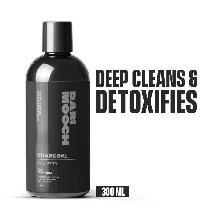 Dari Mooch - Charcoal Body Wash Brightens Skin Deep Cleansing 300ml
