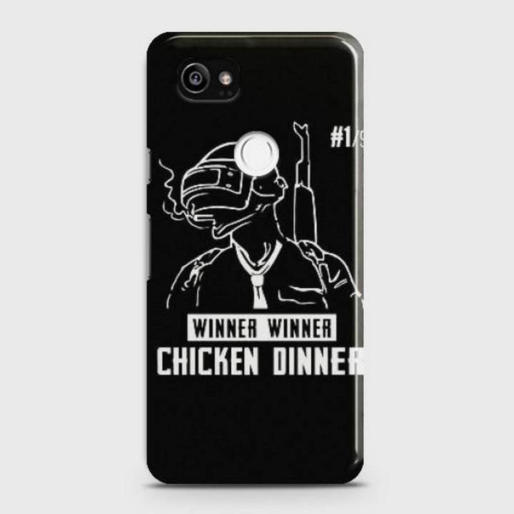 Google Pixel 2 XL Cover - SkinLee HQ Hard Case - PUBG Chicken Dinner - SKINLEE-529-1-352-214