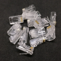10 PCs - RJ45 Ethernet Cable Network Connector - Heads Gold Pins Module Cat5 Cat5e CAT6 Plug – 8 pins Ethernet Cable Plug heads. 