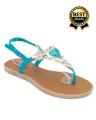 Maya Traders Sea Green Imported Italian Design Fancy Sandal for Women - 3K. 