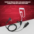 Talkie Earphone 2 Pin Acoustic Tube with PTT Mic for Motorola FD-150A FD-450A FD-160A FD-460A XTN446 XTN500 XTN600 XTN. 