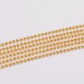5m/lot 1.2 1.5 2 mm Metal Ball Bead Chains Bulk Gold/Black Color Link Chains for Diy Necklaces Bracelets Jewelry Making Supplie. 