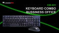 KM-001 Combo  Wired Business Office Keyboard and Mouse high Quality. 