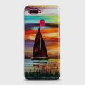 Oppo F9 Cover - SkinLee HQ Hard Case - Sailing Boat Sunset Oil Painting - SKINLEE-408-1-310-193. 
