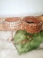 Gold-Plated Zircon Kundan Bracelet – Traditional Bridal & Festive Jewelry for Girls | Fashion Gift. 