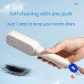 Magic Retractable Comb Self Cleaning Hair Brush Massage Anti-static Hair Smoothing Comb, Suitable for All Hair Types, Unisex. 