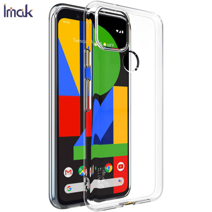For Google Pixel 5 Case IMAK Ultra Thin Soft TPU Clear Back Cover Phone Cases For Google Pixel 4A 5G 4G 5 Pixel 6 7 7a 8 Pro