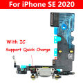 New For iPhone SE 2020 USB Charging Port Mic Microphone Dock Connector Board Flex Cable Repair Parts. 