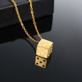 Vnox Men's Cool Cube Dice Style Stainless Steel Male Lucky S For Him Jewelry. 