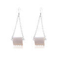 2020 Lady Roll Paper Pendant Earring Necklace Creative 3D Organization Toilet Paper Toilet Roll Paper Tube Pendant Earring. 
