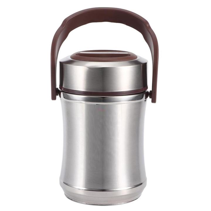 Techmanistan 2L Large Capacity Stainless Steel Vacuum Insulated Lunch Box, Food Warmer Box, Food Container with Handle, Insulated Leak Proof Double Layer Stainless Steel Tiffin Box