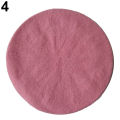 OIMG Women Wool Felt Warm French Beret Hat Beanie Pure Color Sweet Mini Cap. 