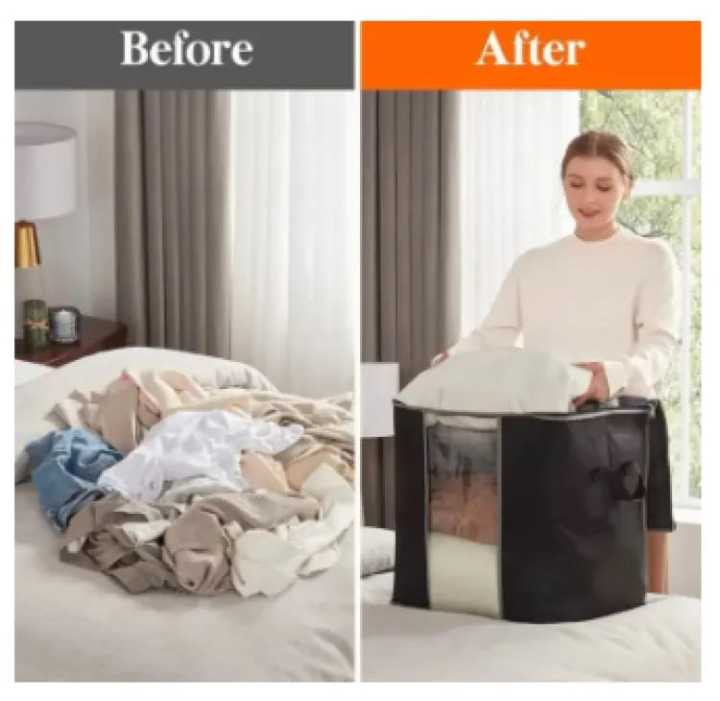 Improved%20Quality%20LARGE%20Storage%20Bags%20Organizers%20Portable%20Bamboo%20Clothes%20Blanket%20Large%20Folding%20Bag%20-%20Image%202