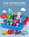 Car Adventure Toy Race Track Funny Big Adventure Car Track and Parking Garage Rescue City Toy for Kids Toddlers, Parent-Child Interactive Car Racing Kids Toy Puzzle Car Track Parking Playsets Gifts for Boys Girls. 