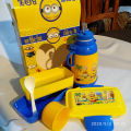 Boys Double Layer Kids School Lunch Box with Spoon And Water Bottle 700. 