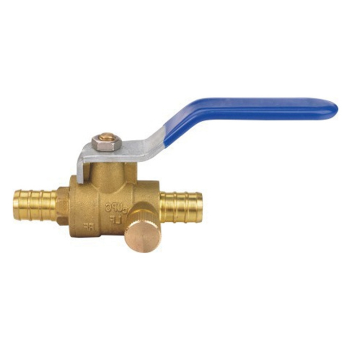 Brass Pipe Joint Lead-Free Environmental Protection Globe Valve Full-Bore Copper Double Outer Wire Copper Ball Valve Durable Easy to Use