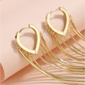 Vintage Long Thread Tassel Drop Earrings for Women Korean Fashion Jewelry Hanging Pendant. 